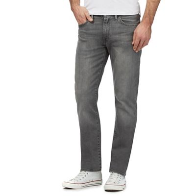 Levi's 511 mid wash dark grey straight fit jeans
